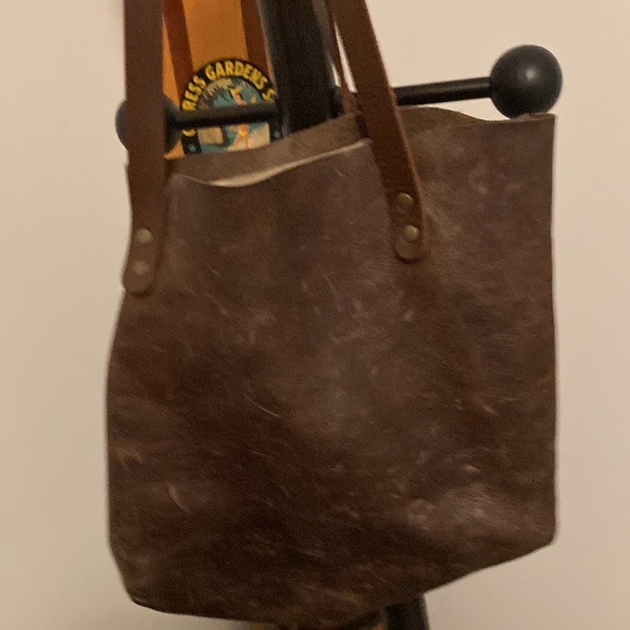 Destress leather tote - Picture 6 of 9